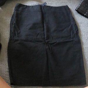 Black pencil skirt